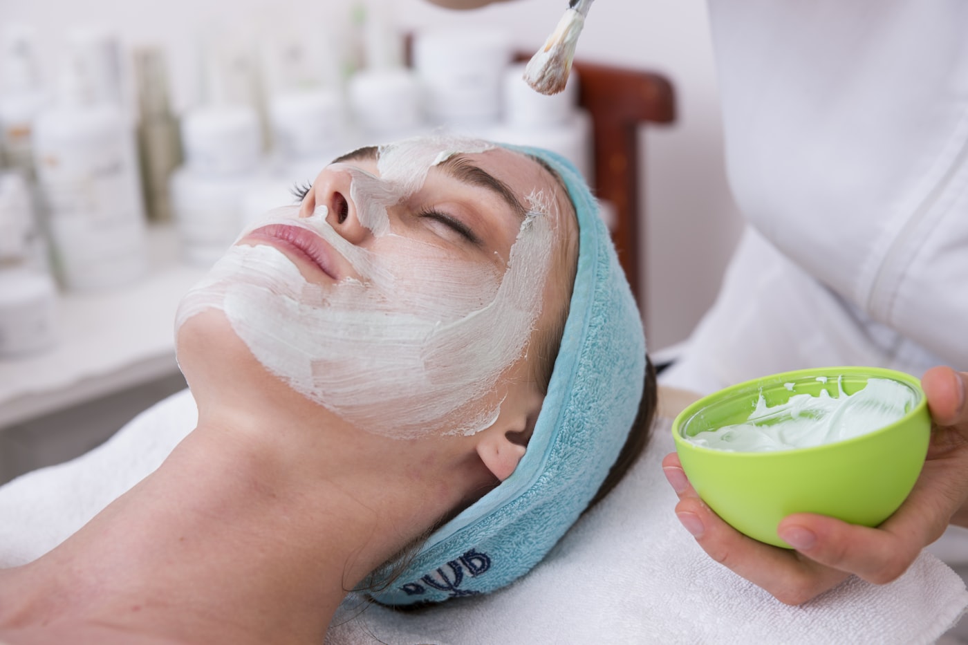Physician-curated facial treatment being performed at InstaDerm MD Clinics Mississauga